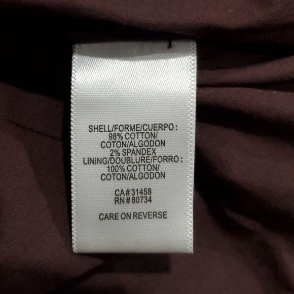 BCBGMaxAzria Brown Corduroy Jacket with Ruffled Neckline Size M - Picture 14 of 14